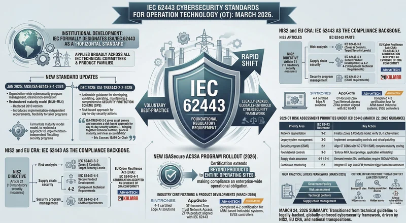 IEC 62443 Cybersecurity Standards for Operation Technology